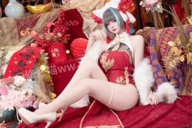 修修猫ww柴郡新年旗袍cos大赏：一场穿越次元的温情邂逅