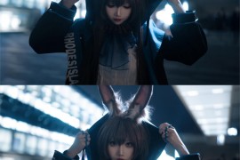 面饼丫面饼的阿米娅Cosplay美图赏析：细腻还原二次元角色魅力