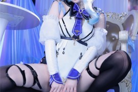 原神优菈女仆同人cos正片@羊大真人：愿意与罪人共舞一曲吗？
