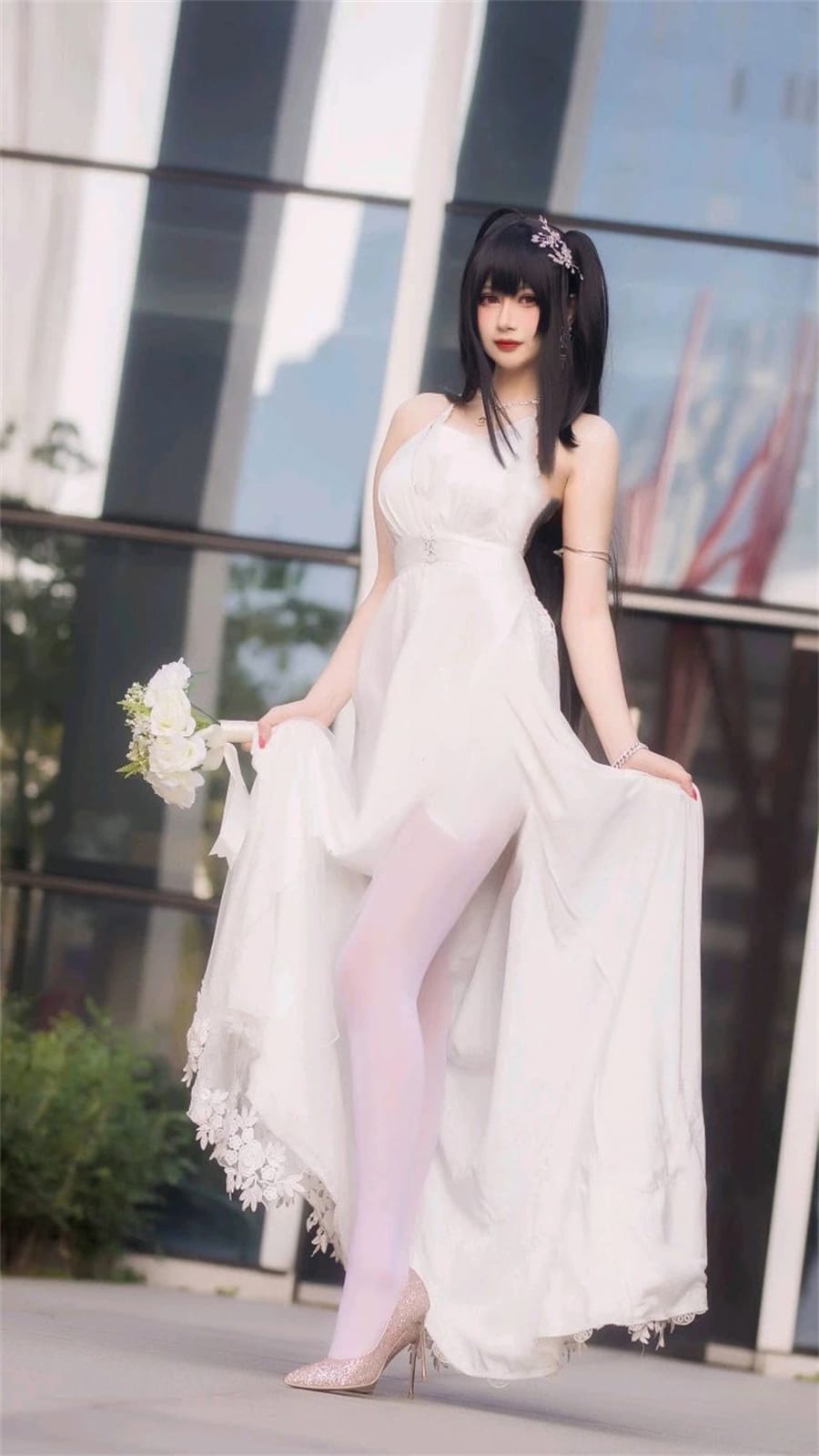 兔胖胖cos碧蓝航线大凤花嫁