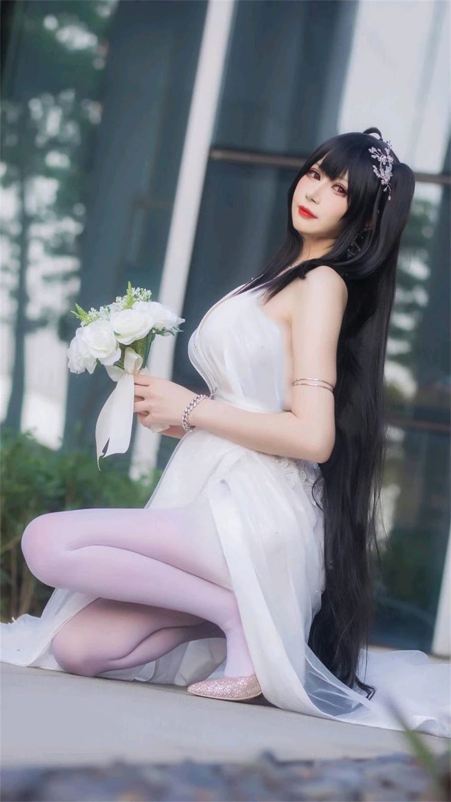 兔胖胖cos碧蓝航线大凤花嫁