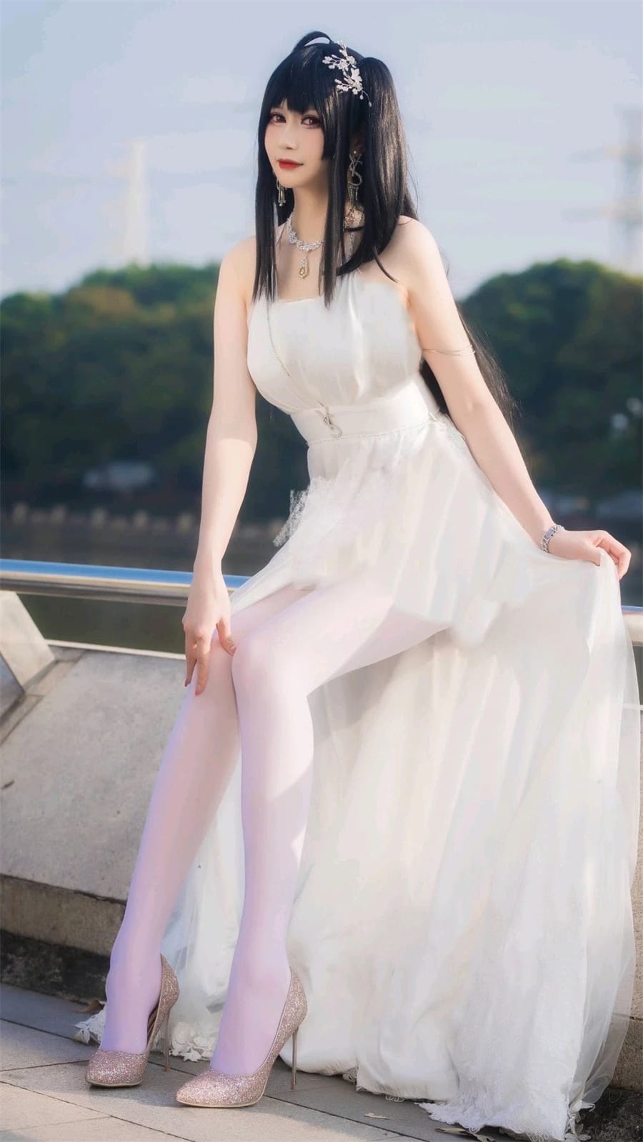 兔胖胖cos碧蓝航线大凤花嫁