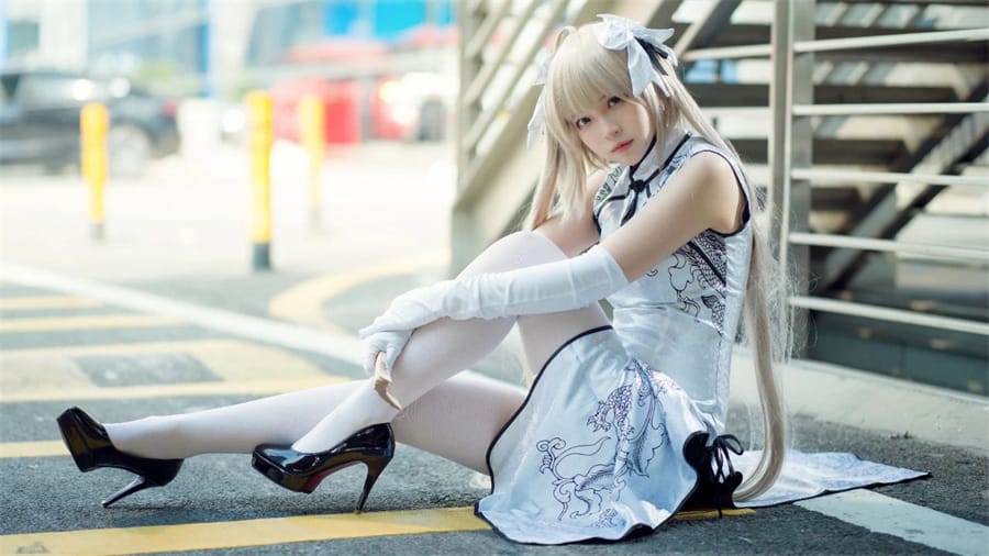 疯了个猫 cos 穹妹旗袍
