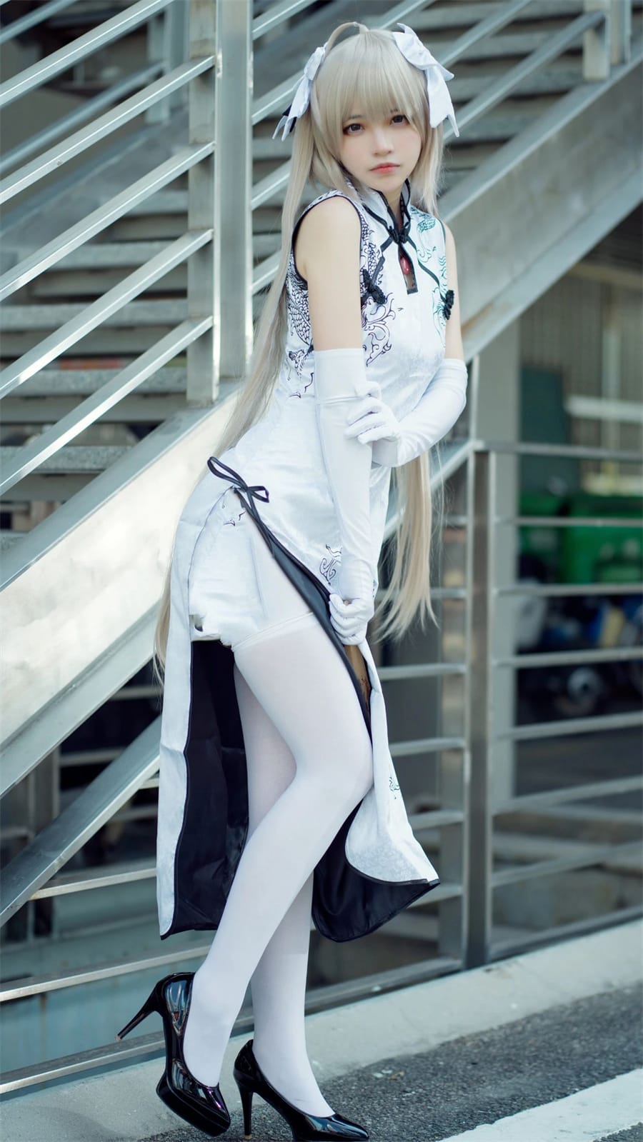 疯了个猫 cos 穹妹旗袍