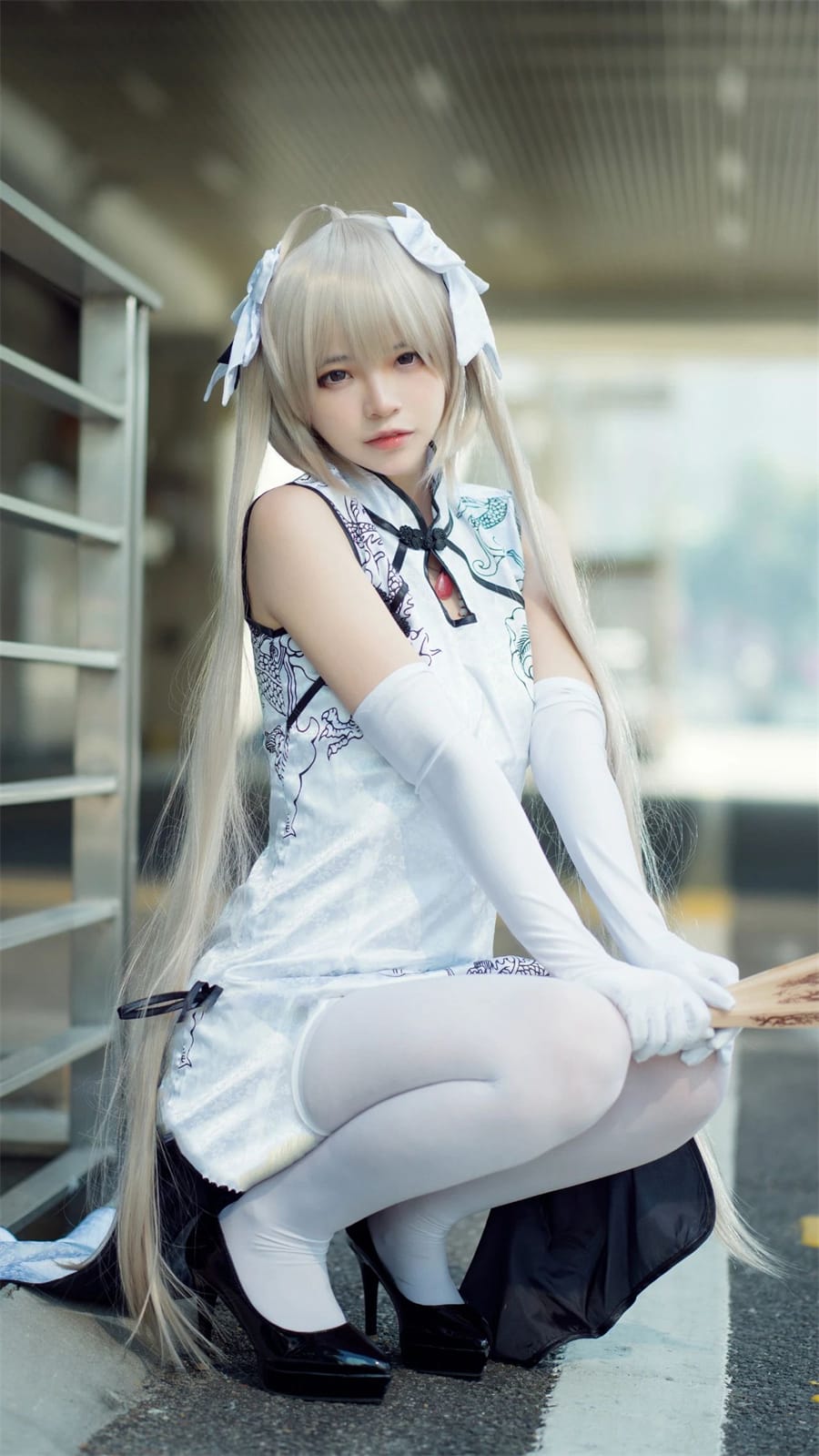 疯了个猫 cos 穹妹旗袍