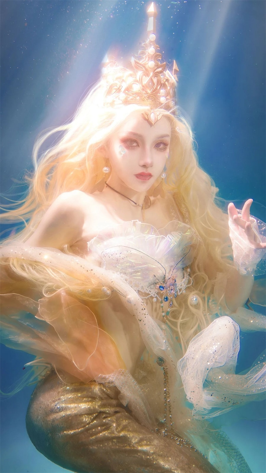 努力的十八魔cosplay人鱼女王