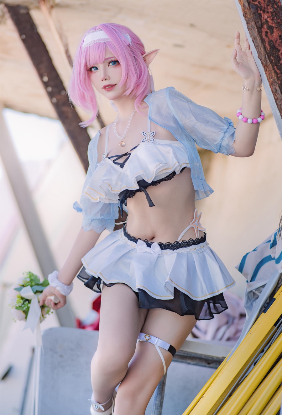 Hazelnut_榛子爱莉希雅泳装COS