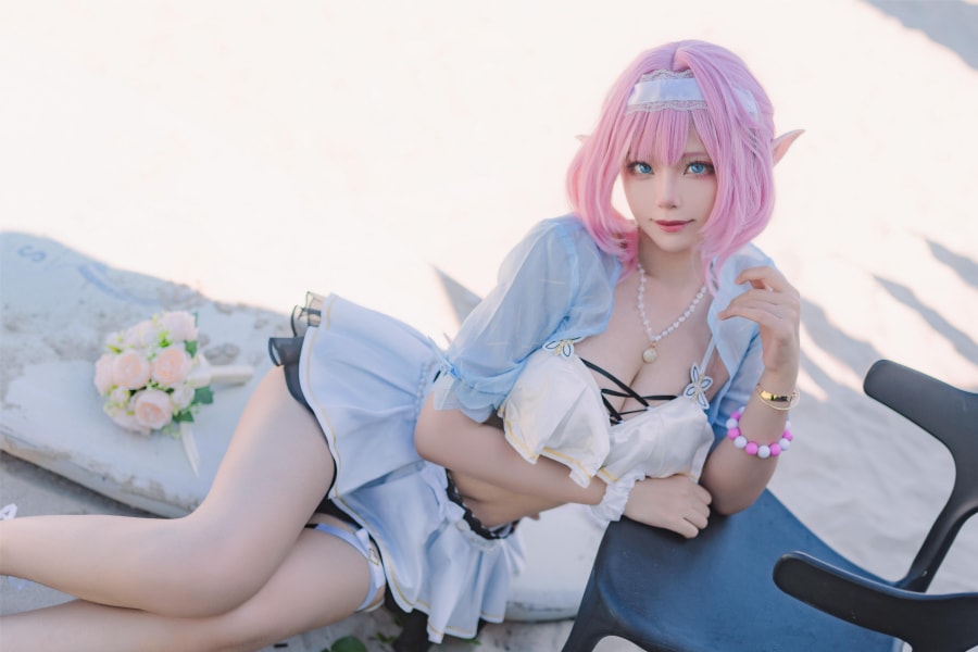 Hazelnut_榛子爱莉希雅泳装COS