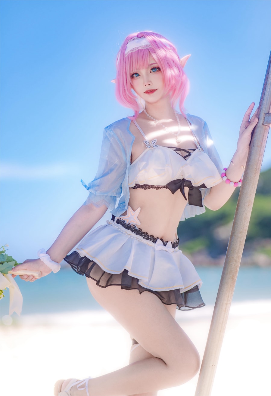 Hazelnut_榛子爱莉希雅泳装COS