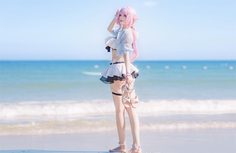Hazelnut_榛子爱莉希雅泳装COS