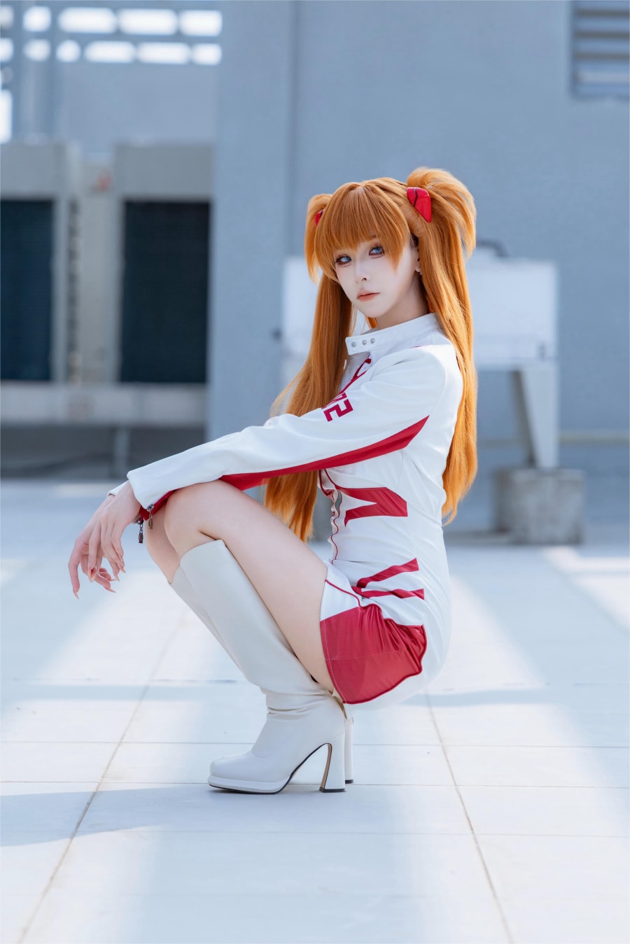 拼音音cosplay美图明日香