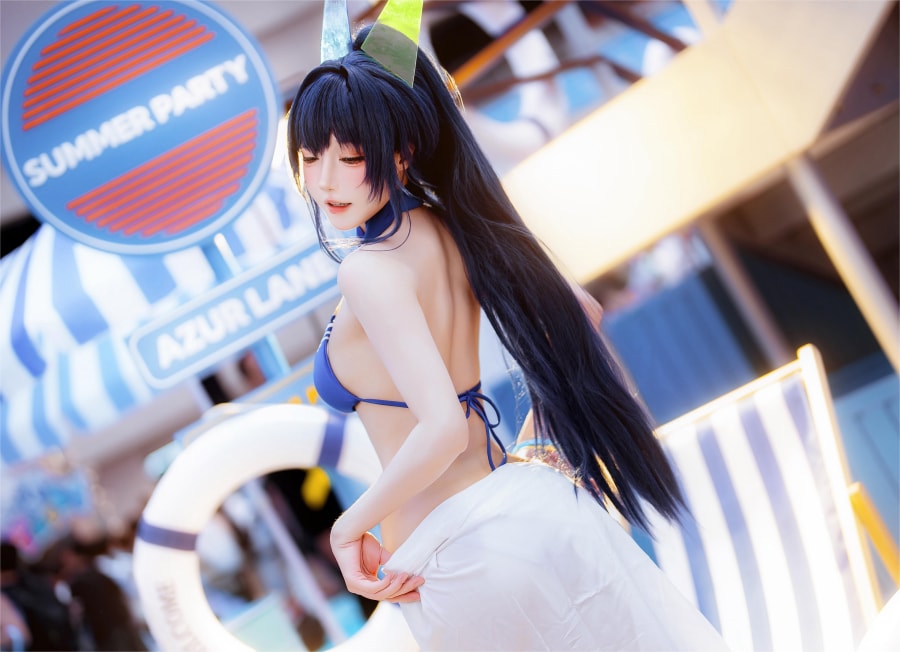 阿包也是兔娘比基尼写真