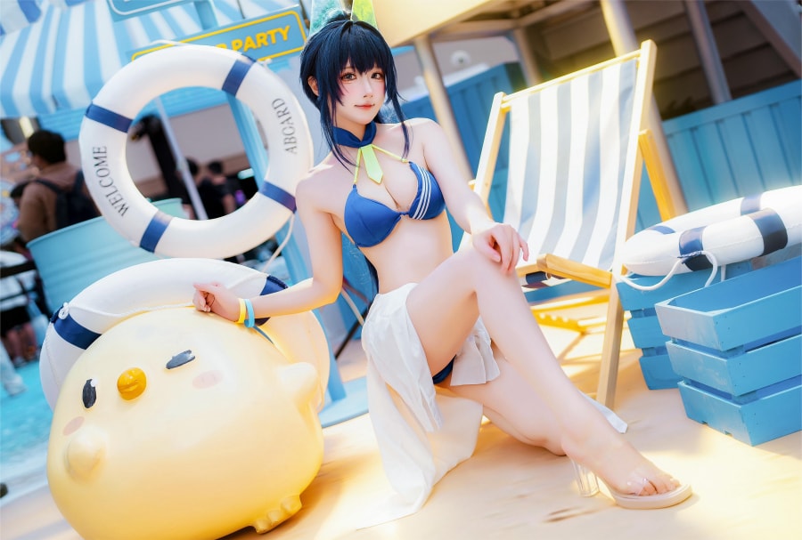阿包也是兔娘比基尼写真