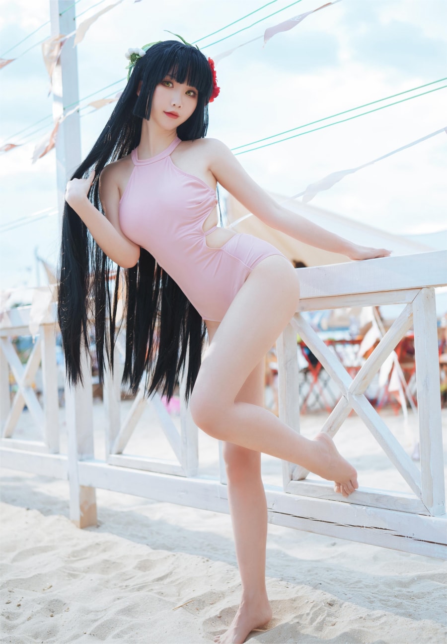 面饼仙儿cos泳装辉夜姬