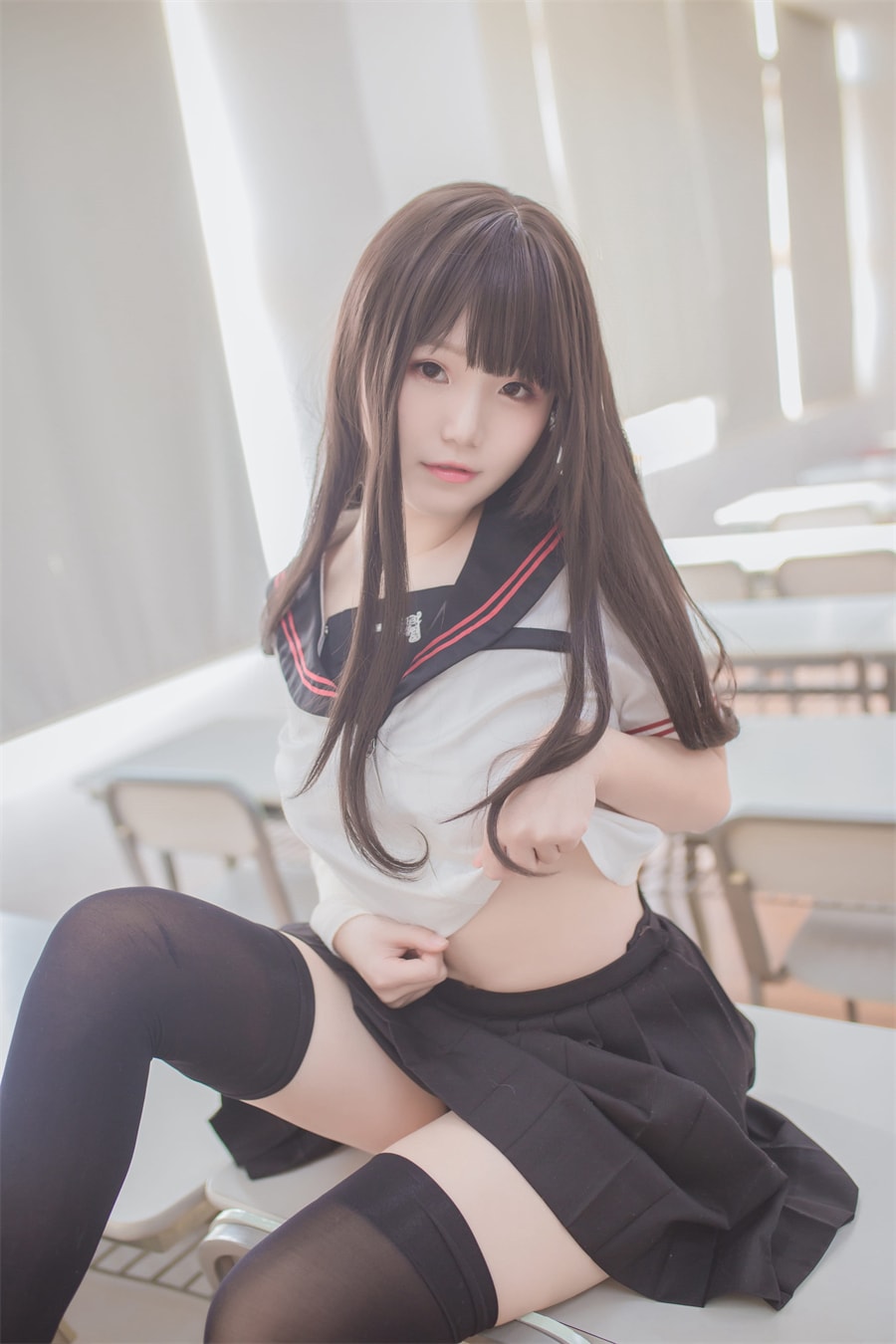 Yoko宅夏 黑丝JK