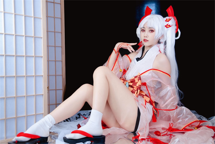 呆猫猫cos不知火美图