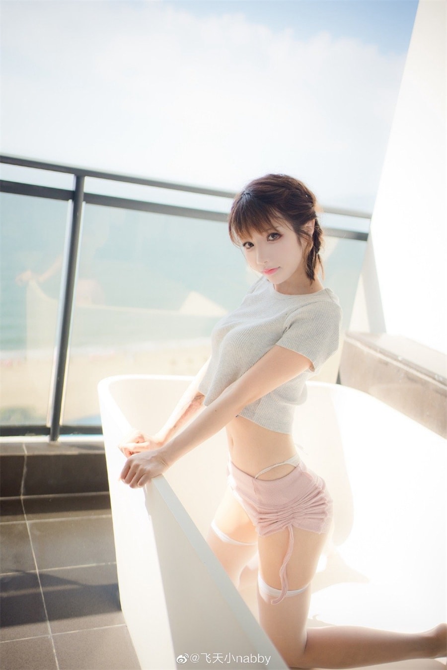 飞天小nabby夏日女友写真