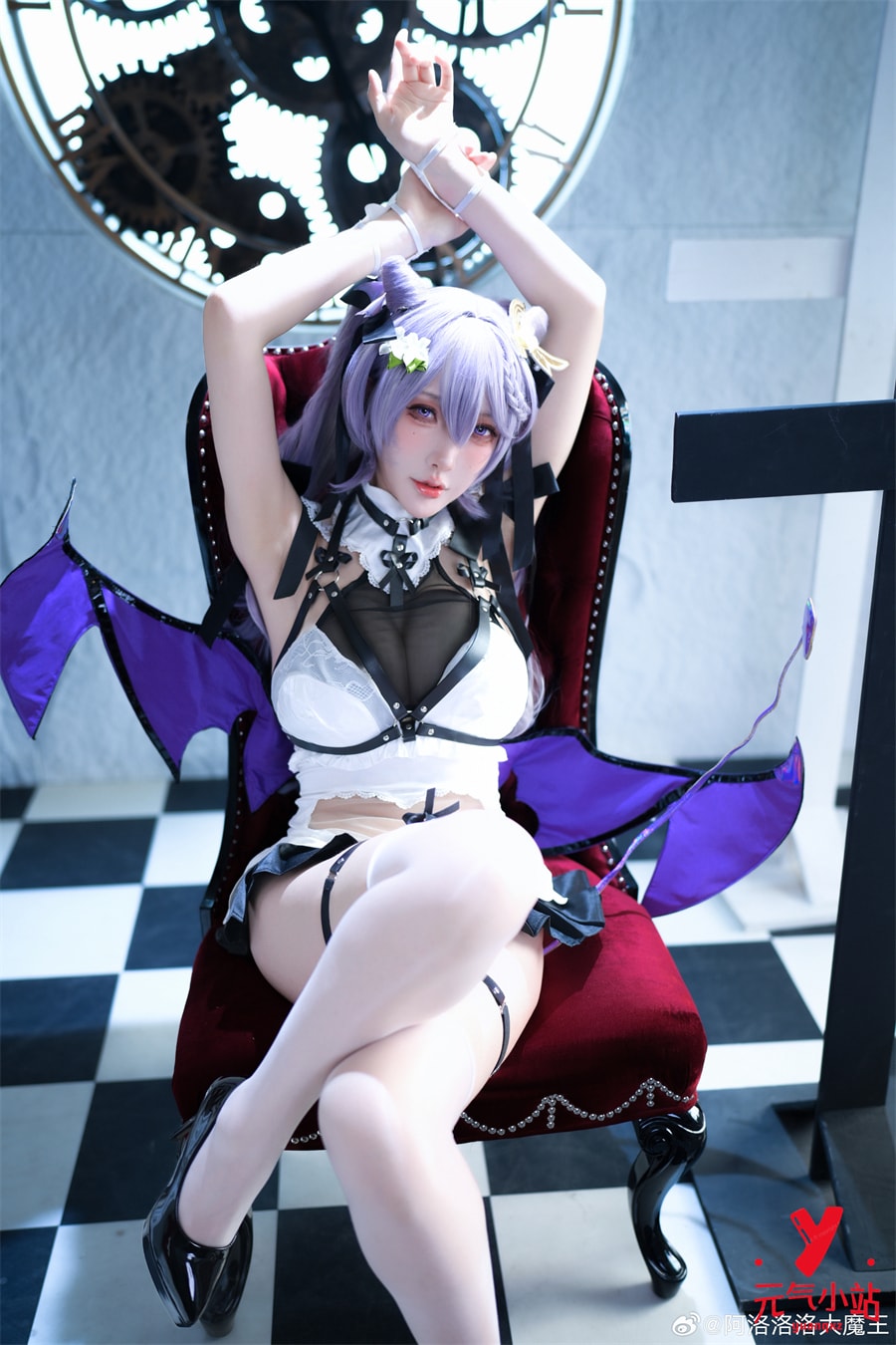 刻晴·魅魔同人cosplay#阿洛洛洛大魔王