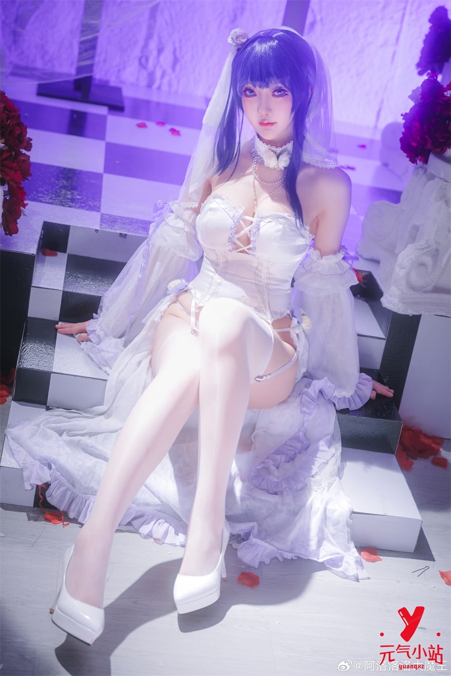 雷电将军·同人婚纱cosplay#阿洛洛洛大魔王