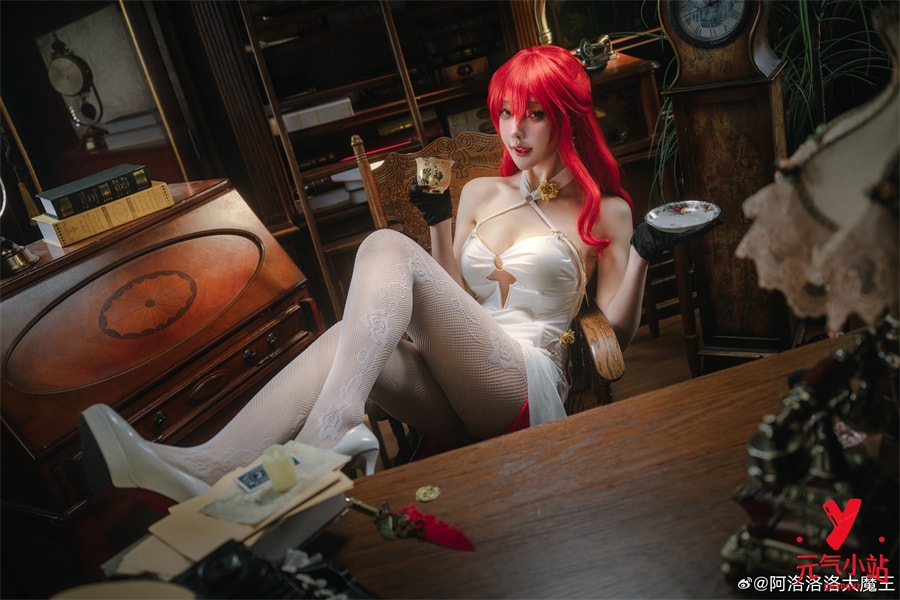 崩坏星穹铁道`姬子同人白礼服#阿洛洛洛大魔王
