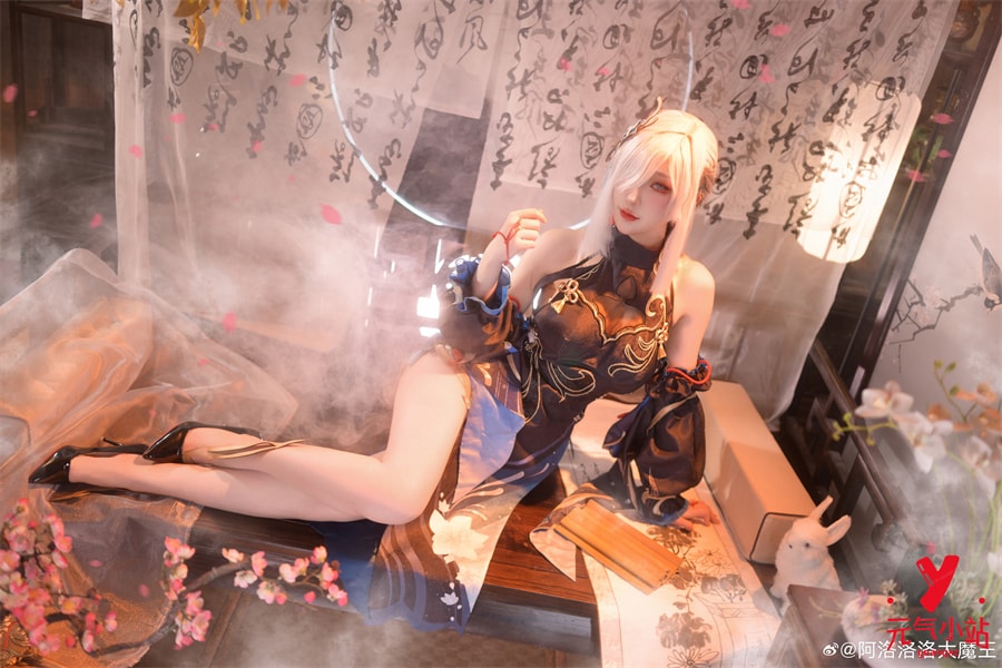 原神·申鹤·冷花幽露cosplay#阿洛洛洛大魔王