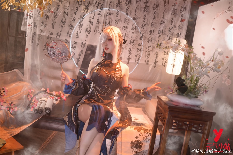 原神·申鹤·冷花幽露cosplay#阿洛洛洛大魔王
