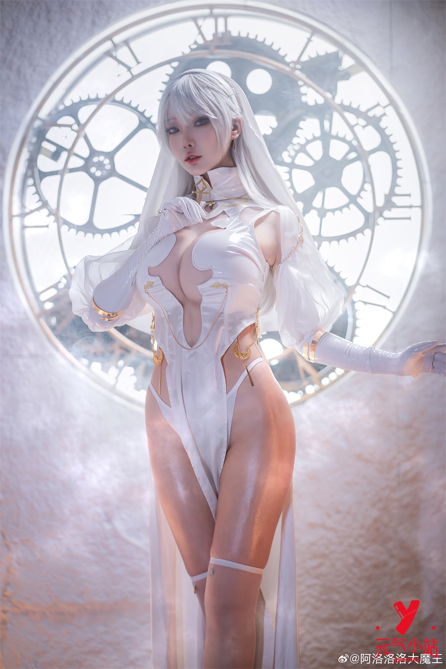 白修女cosplay#阿洛洛洛大魔王