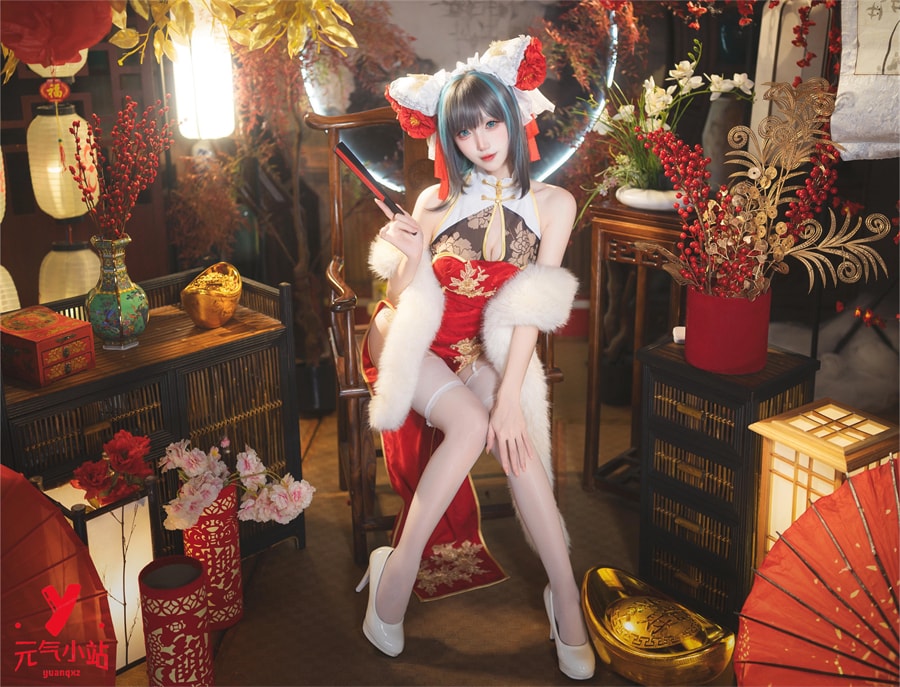 是夙卿呀cos#碧蓝航线#柴郡旗袍