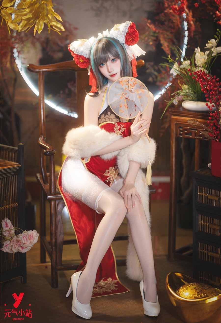 是夙卿呀cos#碧蓝航线#柴郡旗袍