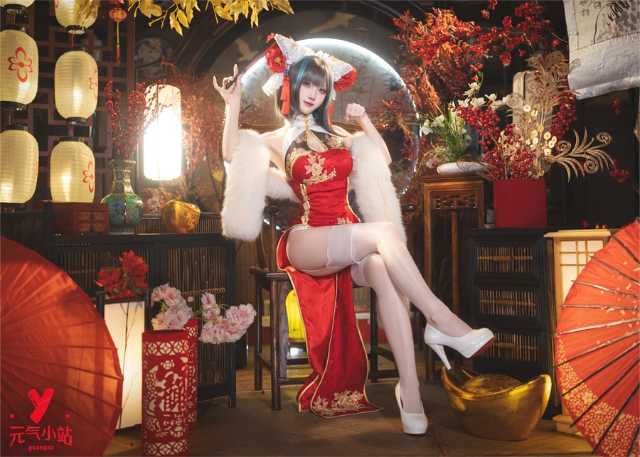 是夙卿呀cos#碧蓝航线#柴郡旗袍