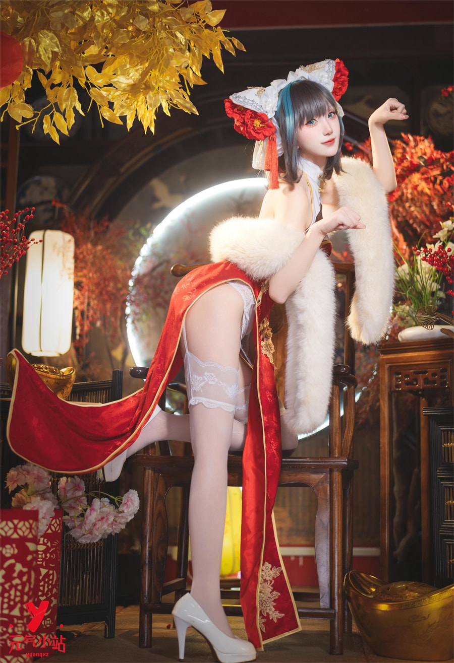 是夙卿呀cos#碧蓝航线#柴郡旗袍