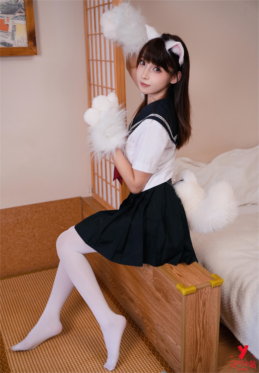 祖木子白丝猫耳JK