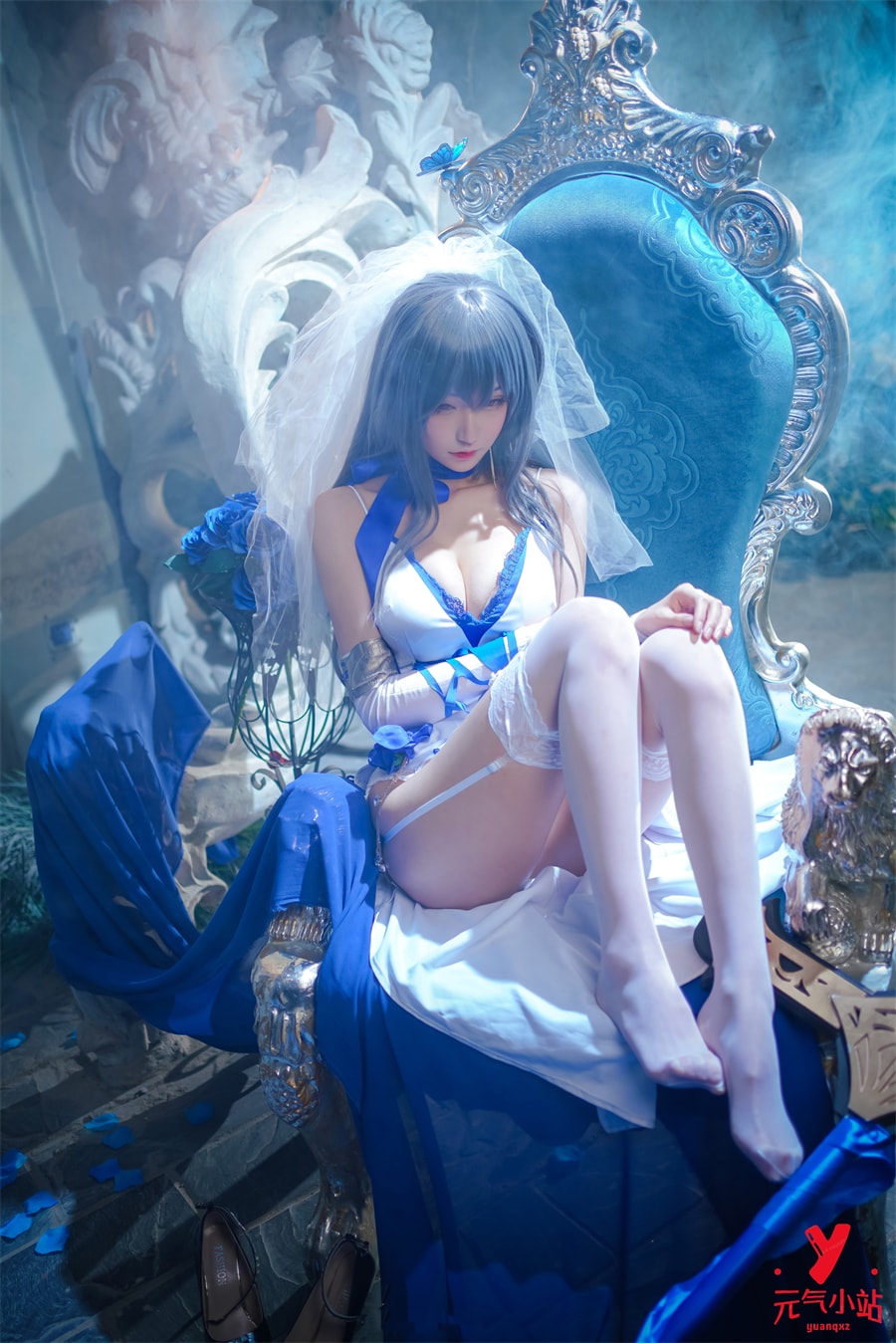 漫展女神沧霁桔梗cosplay